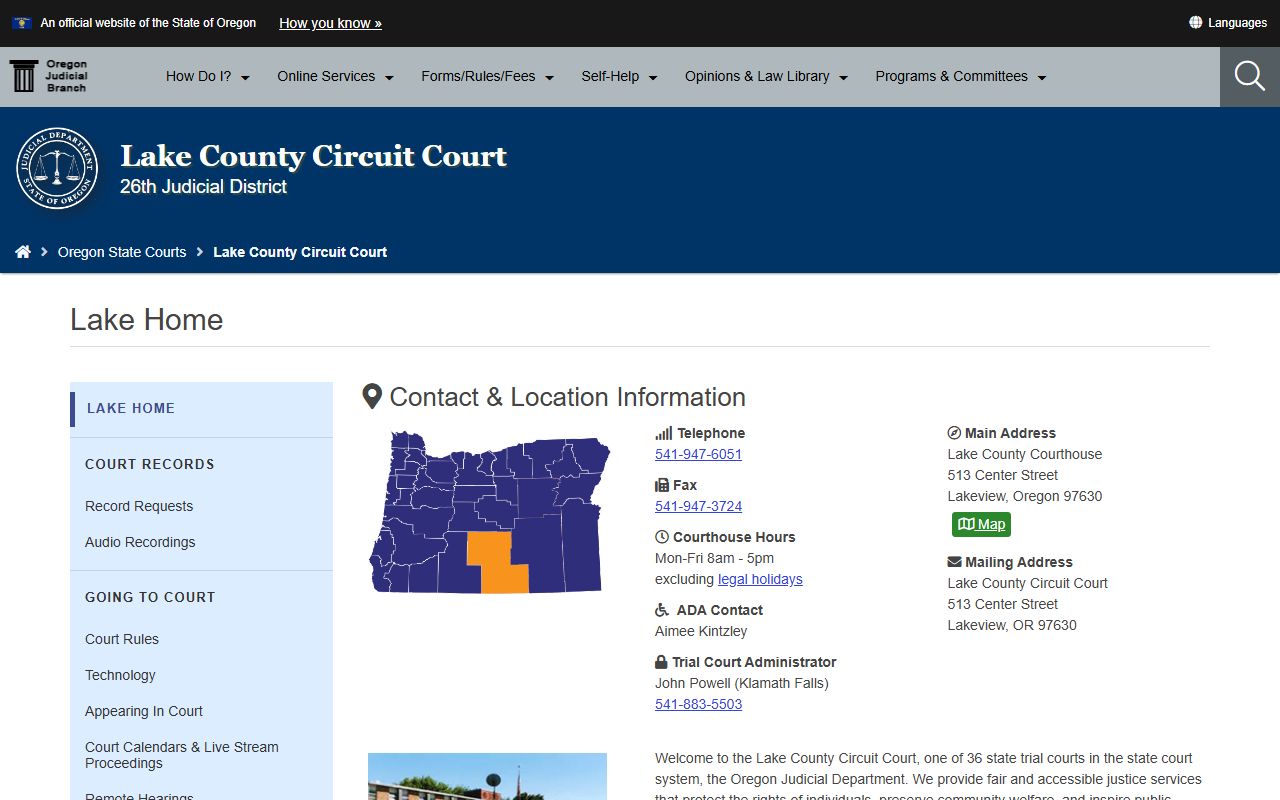 Lake County criminal records
