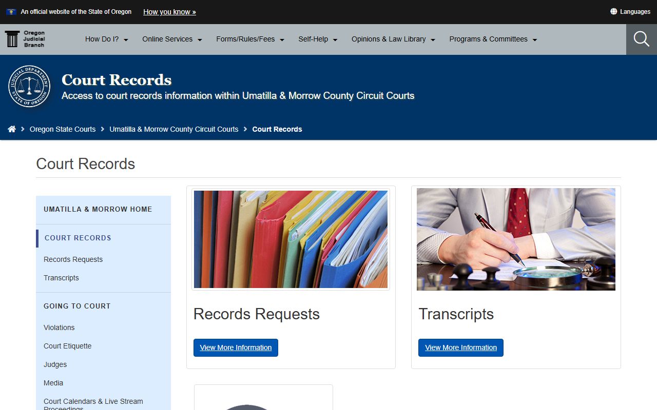 Umatilla County criminal records